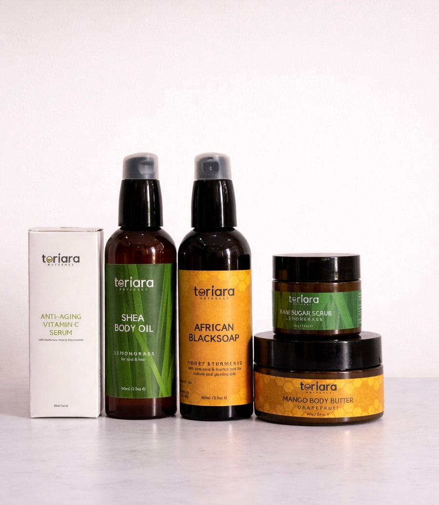 Flourish Bundle – Face & Body Glow Skincare Set Nigeria.